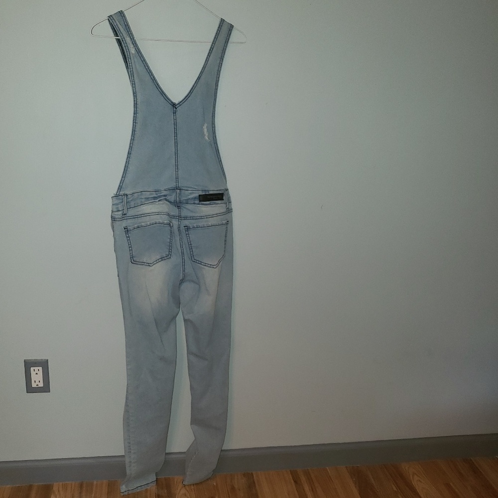 Rue21 light denim bibs - Picture 4 of 8